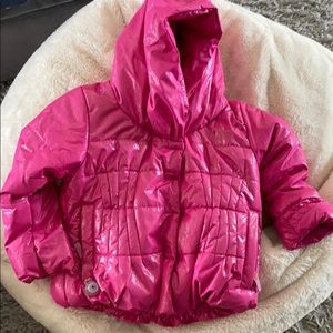 Obermeyer hot pink sparkly winter coat